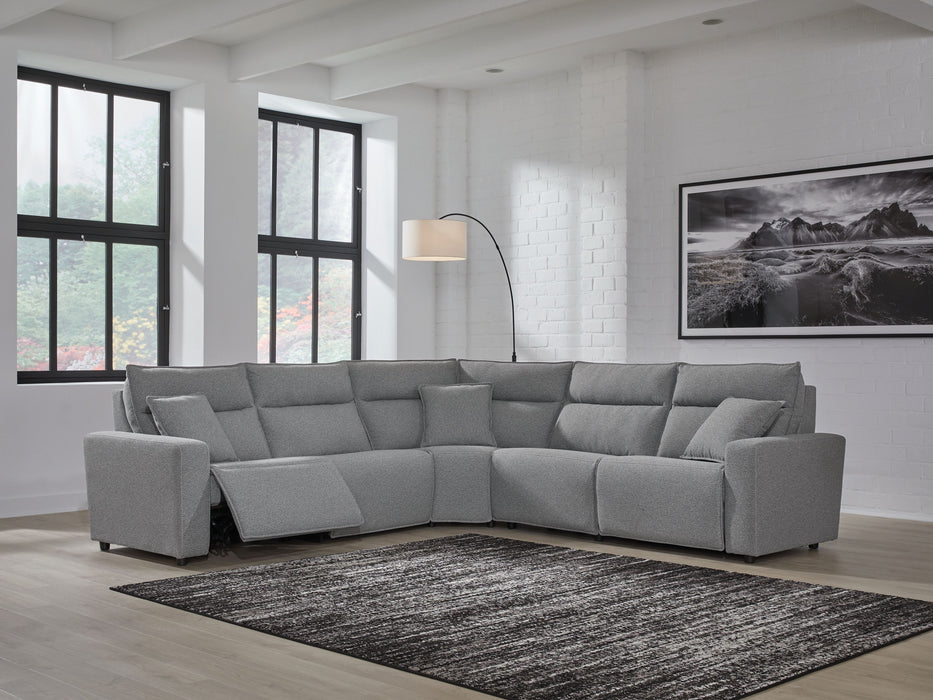 ModMax II - Salt And Pepper - Reclining Sectional