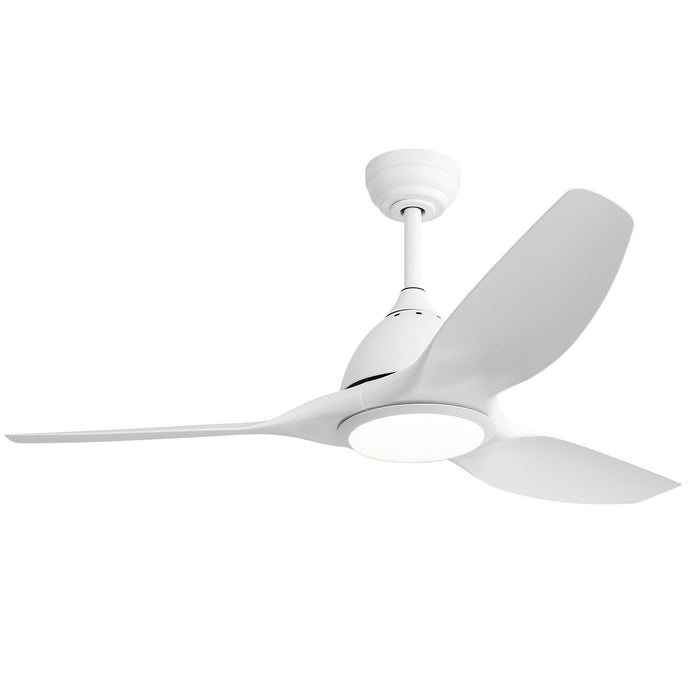 Bredoom Ceiling Fan With Remote Control And LED Light, Blades, Reversible DC Motor For Indoor / Outdoor Use
