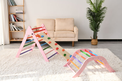 Gardenia - Pikler Triangle Set, Montessori Toddler Climbing Toys, 2 Piece Daily Nest