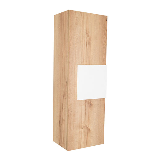 Medicine Single Door Cabinet, Three Shelves - Light Oak / White Home Essentials