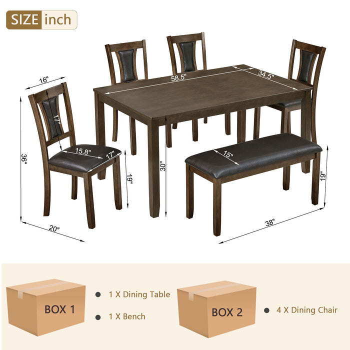 Modern Dining Table Set With Upholstered Chairs Home Essentials