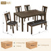 Modern Dining Table Set With Upholstered Chairs Home Essentials