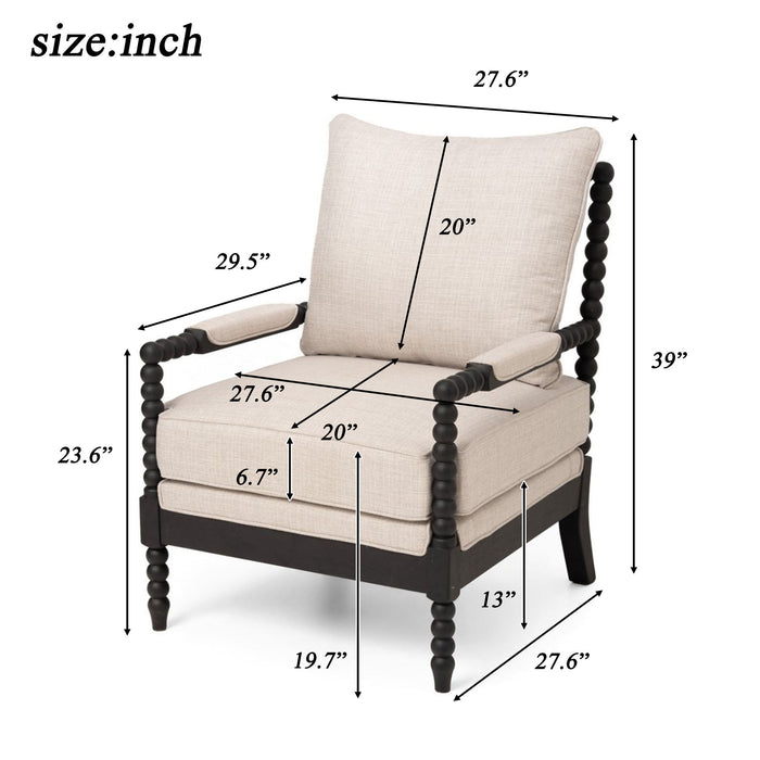 Upholstered Living Room Accent Chair Home Essentials