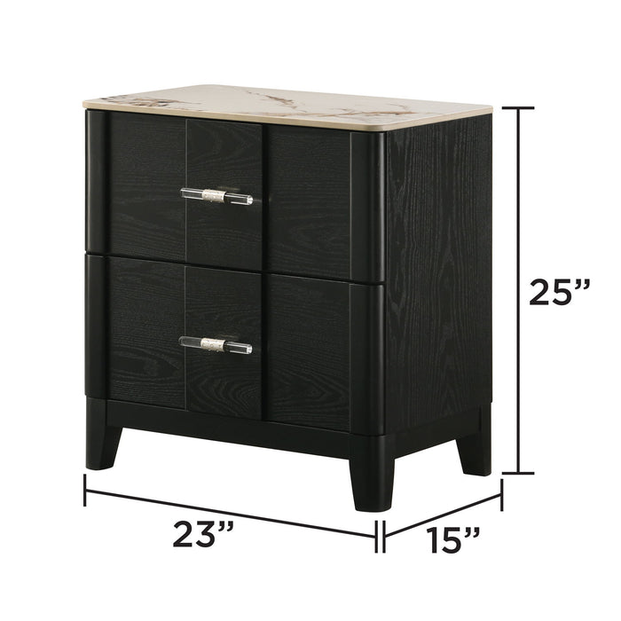 Opel - Nightstand - Black Matrix Furniture Group