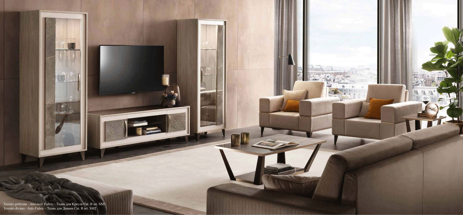 ArredoAmbra - TV Cabinet - Beige / Light Brown Arredoclassic Italy
