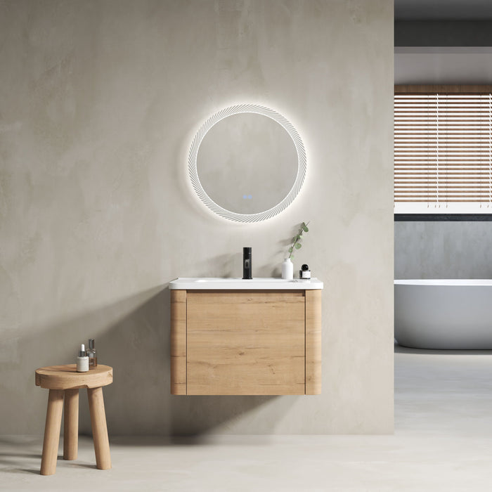 Wall Mounted Bathroom Vanity With Sink & 1 Soft Close Door Home Essentials