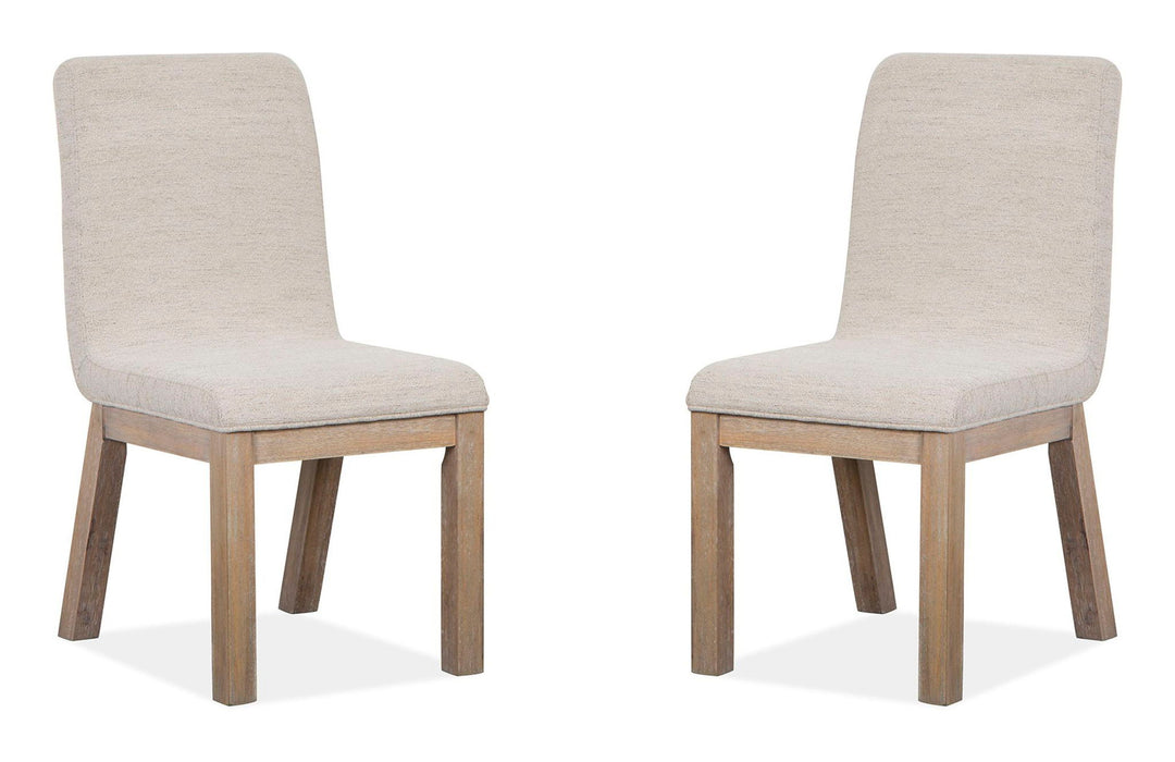 Ainsley - Upholstered Host Side Chair (Set of 2) - Cerused Khaki Magnussen Furniture
