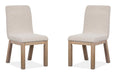 Ainsley - Upholstered Host Side Chair (Set of 2) - Cerused Khaki Magnussen Furniture