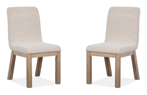 Ainsley - Upholstered Host Side Chair (Set of 2) - Cerused Khaki Magnussen Furniture