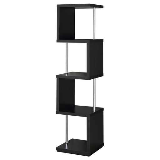 4 Tier Bookcase With Accents Furniture Max