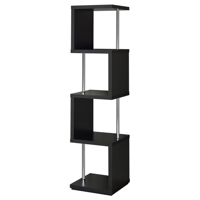 4 Tier Bookcase With Accents Furniture Max