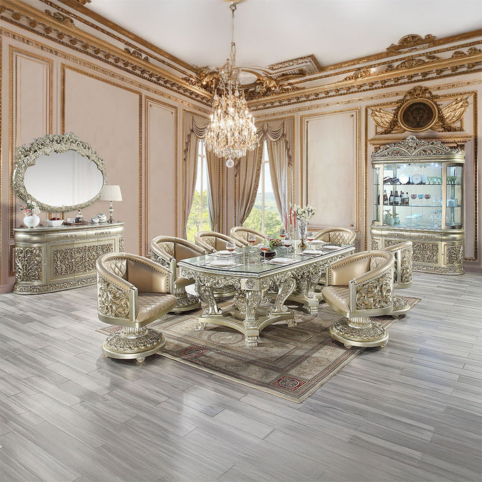 Sorina - Dining Table - Antique Gold ACME