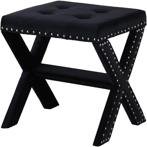 Upholstered Accent Bench With Nailhead Trim Home Essentials