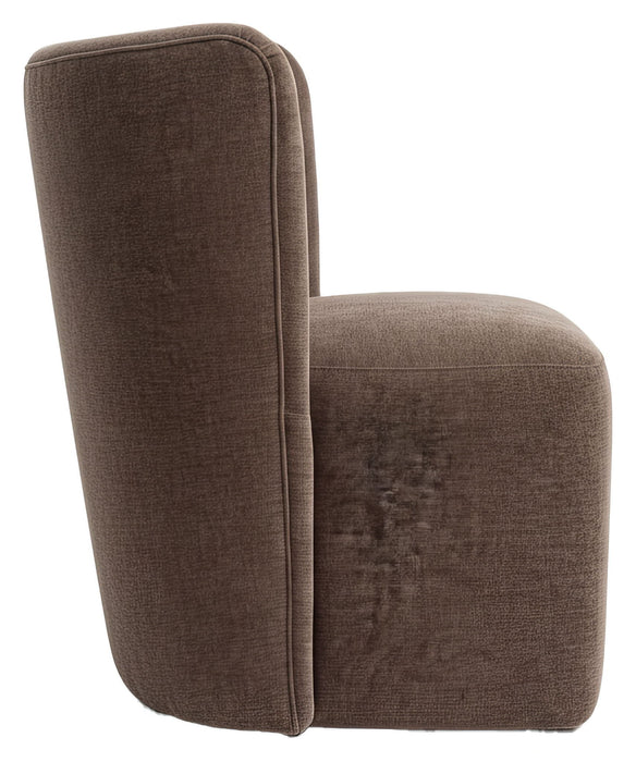 Bambun - Dining Chair With Wheels - Brown