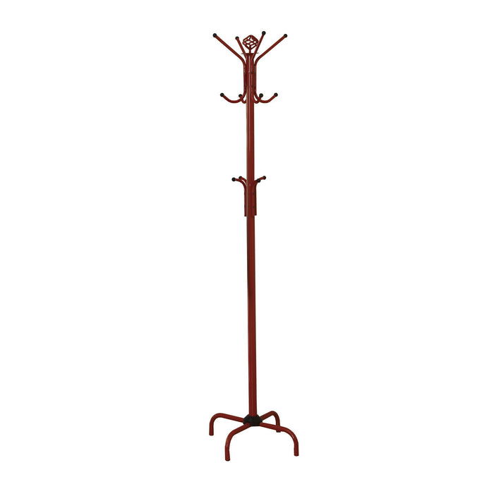 Metal Coat Rack - Red