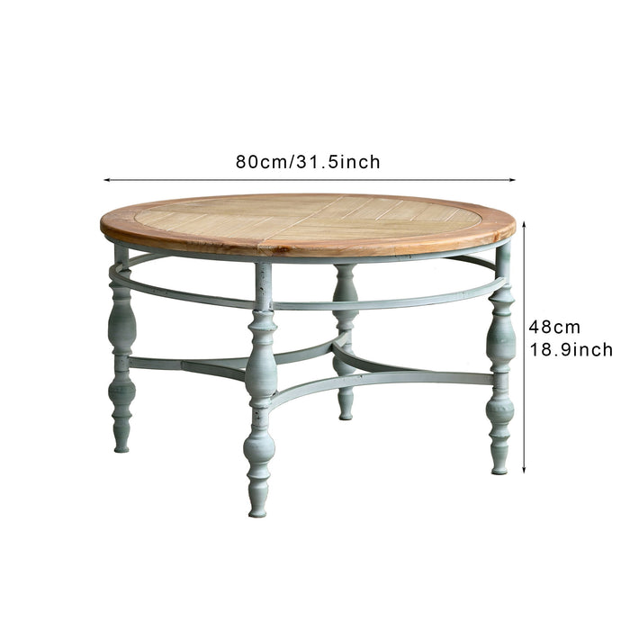 Round Top Carved Table For Living Room Home Essentials