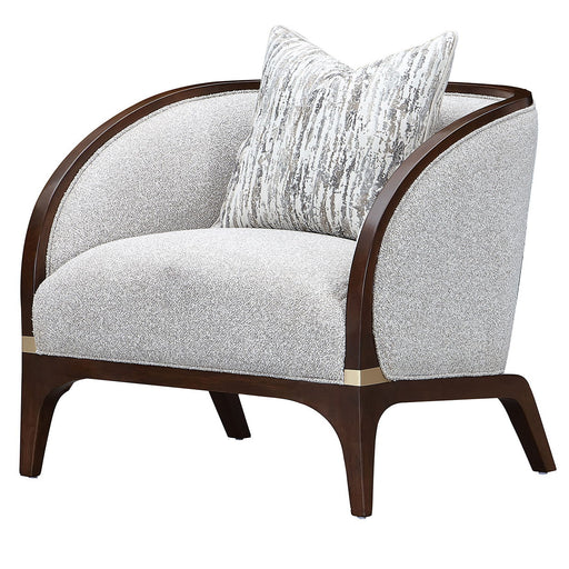 Houston - Matching Chair - Pebble / Walnut Michael Amini