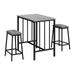 3 Pieces Dining Set, Counter Height, Rectangular, Small, Contemporary & Modern 8th Street
