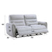 Eastre - Power Motion Sofa With USB Port - Gray Acme