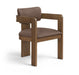 Sacha - Vegan Leather Upholstered Dining Chair With Brown Base (Set of 2) Meridian Furniture