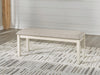 Robbinsdale - Large Upholstered Dining Room Bench - Antique White Signature Design by Ashley®