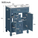 Bathroom Vanity With Sink, Compact Cabinet & 2 Drawers And Adjustable Shelf Hearth and Haven
