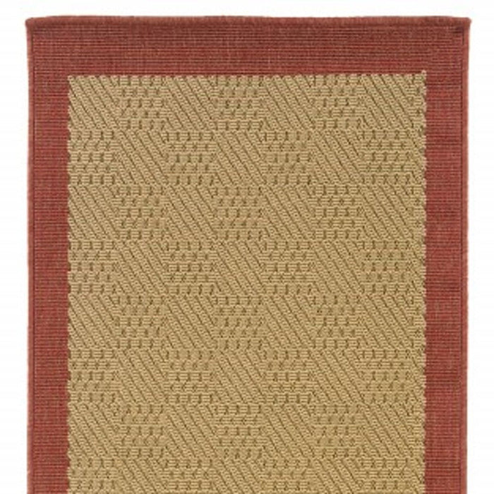 2' X 8' Indoor & Outdoor Area Rug - Beige