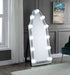 Noralie - Hollywood Floor Mirror - Mirrored & Faux Diamonds ACME