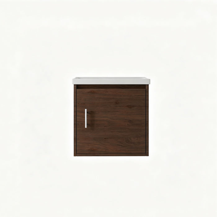 Floating Bathroom Vanity Combo, Wall Mounted Cabinet With Sink & Soft Close Doors For Small Bathrooms Home Essentials
