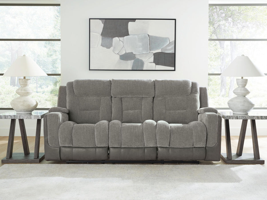 Mixed Motion - Power Reclining Sofa With Adjustable Headrest Signature Design by Ashley®