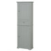 Tall Freestanding Bathroom Storage Cabinet With Drawer And Adjustable Shelf Hearth and Haven