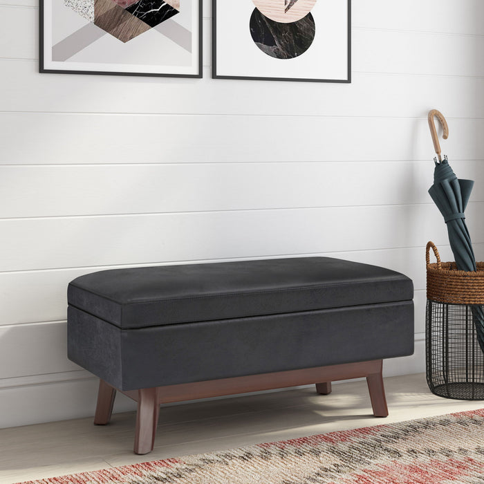 Owen - Upholstered Rectangular Storage Ottoman Simpli-Home