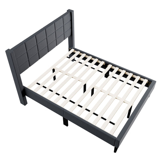 Bed Upholstered Box Design Headboard Home Essentials