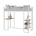 Bunk Bed With L-Shaped Desk And Dual Side Stairs Home Essentials