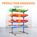 Freestanding Kayak Storage Rack With Lockable Wheels For Kayak, Canoe, Sup & Surfboard Daily Nest