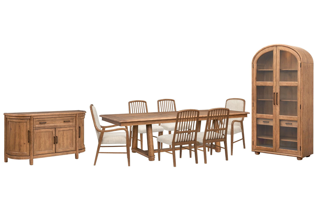 Woodward - Trestle Extendable Dining Table Set Magnussen Furniture