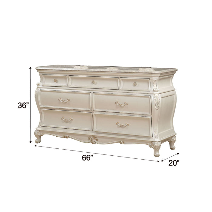 Chantelle - Dresser - Pearl White Finish