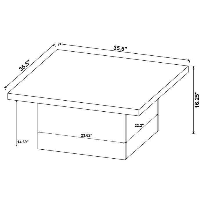 Eldridge - Coffee Table Set With Square Tops Furniture Max