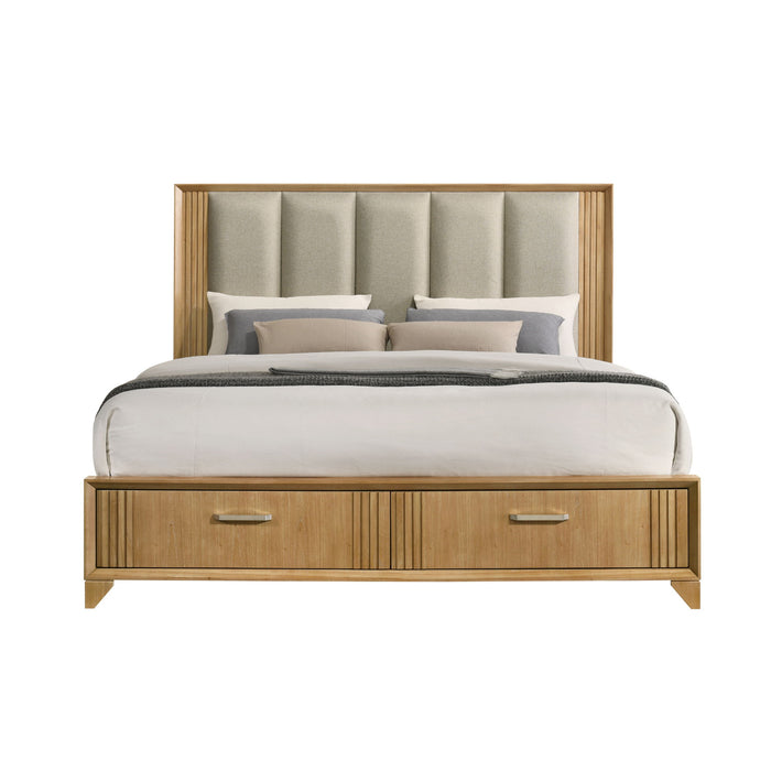 Hugo - Storage Bed With Upholstered Headboard Matrix Furniture Group