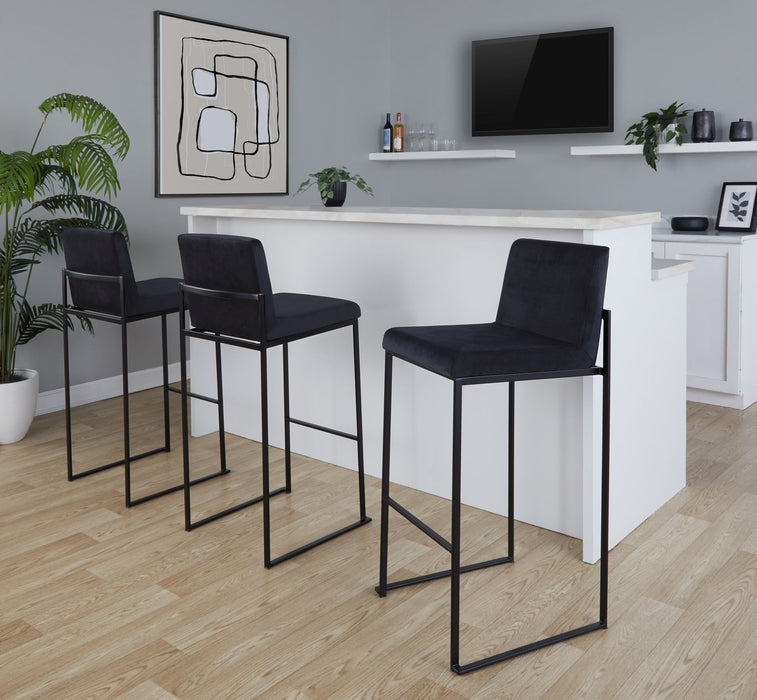 Fuji - Contemporary High Back Barstool Elegant Design Lumi Source