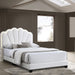 Bed With Floral Design Headboard And Built In LED Lighting Home Essentials