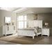 Cortina - 4 Piece Queen Bedroom Set With Ornate Panels And Storage - Cream White Furniture Max