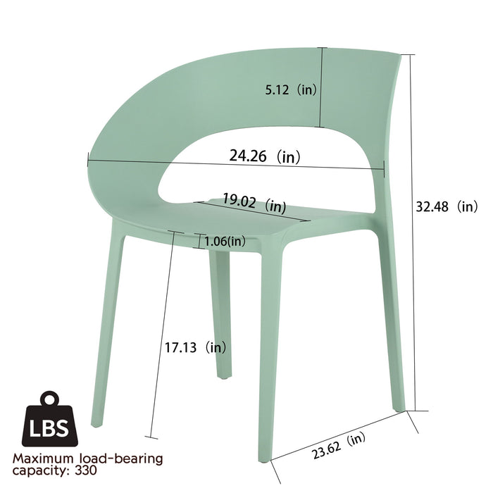4 Piece Set Of Modern Designed Single Chairs With Long Table Home Essentials