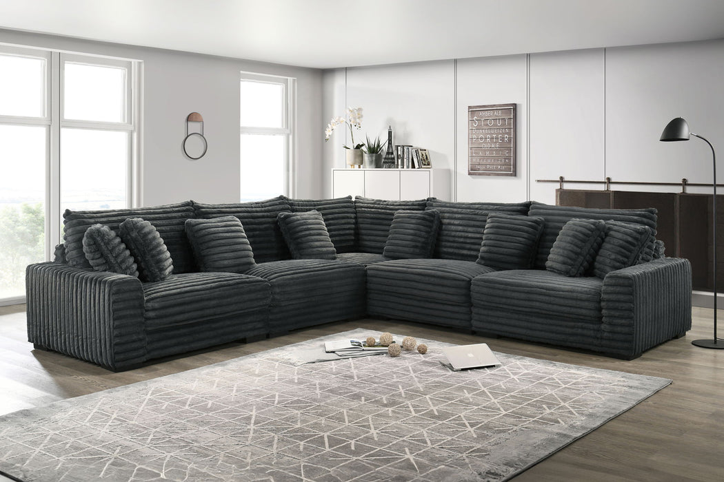 Embrace - Armless Chair - Charcoal