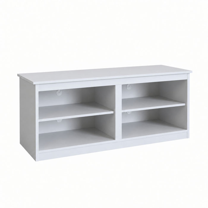 TV Stand For TVs Up To 50" With Open Shelves And Cable Management Home Essentials