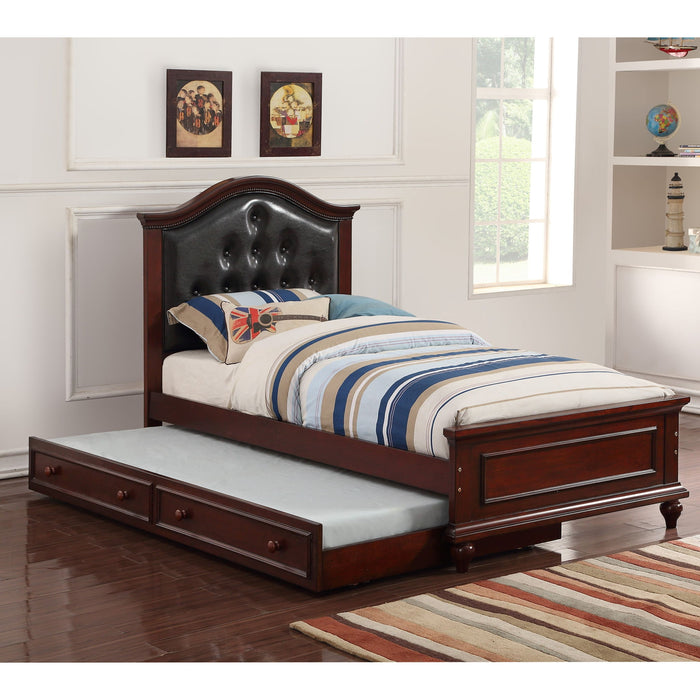 Contemporary Style Bed With Trundle Home Essentials