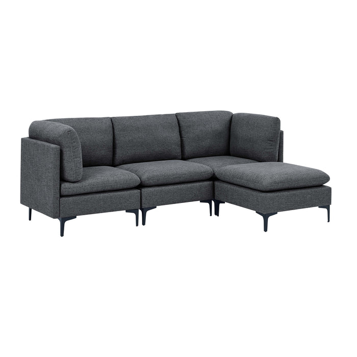 Upholstered Modular Sectional & Tall Legs Home Essentials