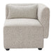 Simu - Corner Chair - Dune Greige Zuo Modern
