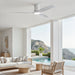 52" Ceiling Fan With Light, Dimmable DC Reversible Motor, 3 Blades Daily Nest