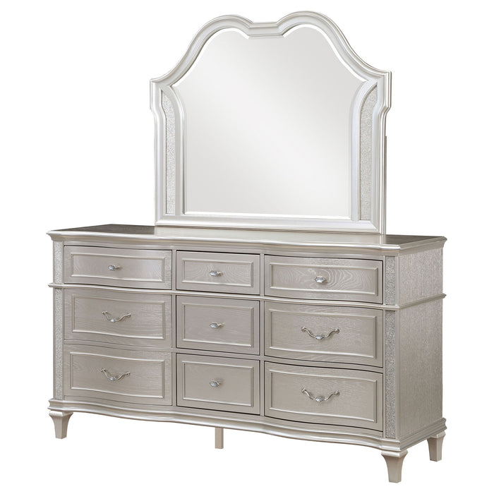 Colwood - 9 Drawer Dresser With Mirror - Silver Furniture Max